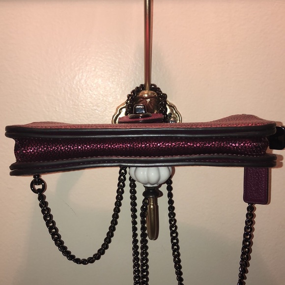 Authentic Coach Metallic Crossbody! Worn once! Gunmetal hardware! - Picture 11 of 11